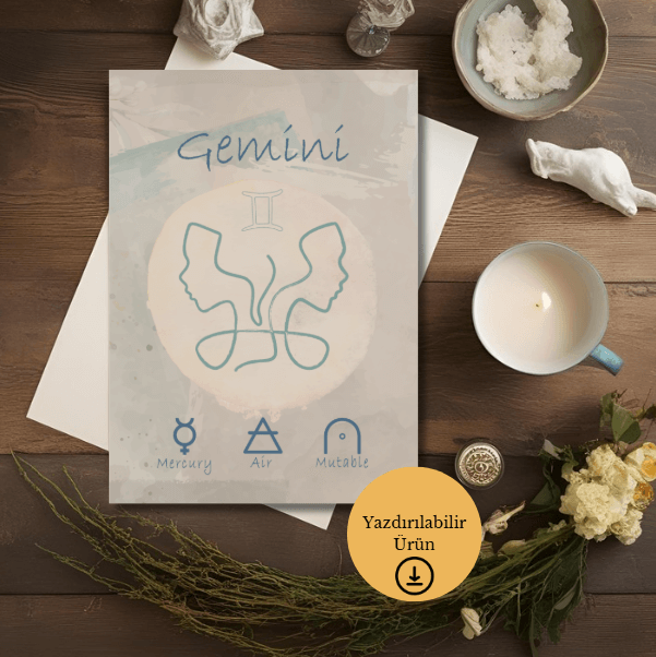 İkizler Burcu Poster - Gemini 2