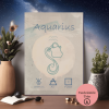 Kova Burcu Posteri | A4 Yazdırılabilir (Dijital) Astroloji Posteri