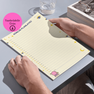 Spiritüel Göz Temalı - 24 Saatlik A4 Yazdırılabilir Planlayıcı 1