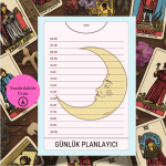 Tarot Kart Stilinden İlham Alan Günlük A4 Yazdırılabilir (Dijital) Planlayıcı 2