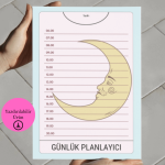 Tarot Kart Stilinden İlham Alan Günlük A4 Yazdırılabilir (Dijital) Planlayıcı 3
