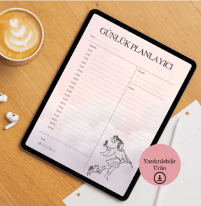 The Fool Tarot Temalı Günlük A4 Yazdırılabilir (Dijital) Planlayıcı 1