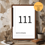 111 Melek Sayısı Poster - A4 Yazdırılabilir (Dijital) 1
