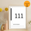 111 Melek Sayısı Poster – A4 Yazdırılabilir (Dijital)