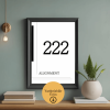 222 Melek Sayısı Poster – A4 Yazdırılabilir (Dijital)