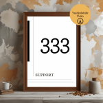 333 Melek Sayısı Poster - A4 Yazdırılabilir (Dijital) 1