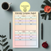 4 Element (Ateş, Toprak, Hava, Su) Astroloji Çalışma Kağıdı – A4 Yazdırılabilir (Dijital)