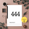 444 Melek Sayısı Poster – A4 Yazdırılabilir (Dijital)