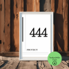 444 Melek Sayısı Poster – A4 Yazdırılabilir (Dijital)