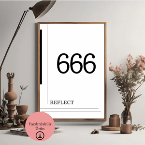 666 Melek Sayısı Poster - A4 Yazdırılabilir (Dijital) 1