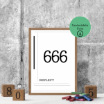 666 Melek Sayısı Poster - A4 Yazdırılabilir (Dijital) 3