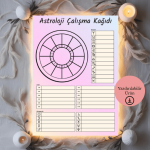 Astroloji Çalışma Kağıdı - A4 Yazdırılabilir (Dijital) 1