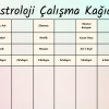 Astroloji Çalışma Kağıdı – Burç ve Ev Analizi – A4 Yazdırılabilir (Dijital)