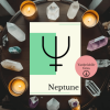 Astroloji Neptune (Neptün) Sembolü Minimalist Poster – A4 Yazdırılabilir (Dijital)