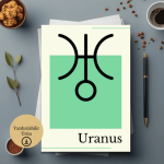 Astroloji Uranus Sembolü Minimalist Poster - A4 Yazdırılabilir (Dijital) 2