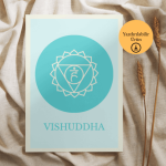 Boğaz Çakra - Vishuddha Poster - A4 Yazdırılabilir (Dijital) 2