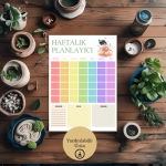 Çakra Renkli Haftalık A4 Yazdırılabilir (Dijital) Planlayıcı 1