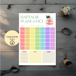 Çakra Renkli Haftalık A4 Yazdırılabilir (Dijital) Planlayıcı 2