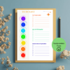 Çakra Renkli To Do List – A4 Yazdırılabilir (Dijital)