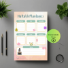 Eğlenceli Meditasyon Temalı Haftalık A4 Yazdırılabilir (Dijital) Planlayıcı
