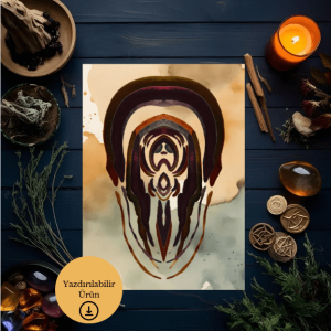 Gölgede Dönüşüm A4 Yazdırılabilir (Dijital) Soyut Spiritüel Poster 1