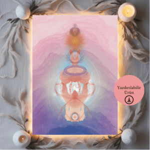 İçsel Yolculuk A4 Yazdırılabilir (Dijital) Soyut Spiritüel Poster 1