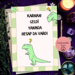 Karmam Geldi - Spiritüel Eğlenceli A4 Yazdırılabilir (Dijital) Poster 2
