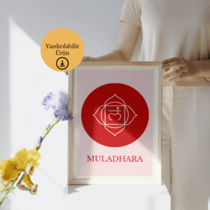 Kök Çakra - Muladhara Poster - A4 Yazdırılabilir (Dijital) 1-1