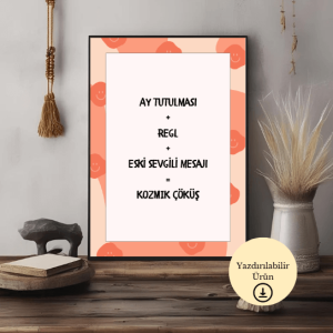Kozmik Çöküş - Spiritüel Eğlenceli A4 Yazdırılabilir (Dijital) Poster 1