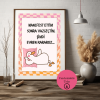 Manifest Ettim Sonra Vazgeçtim – Spiritüel Eğlenceli A4 Yazdırılabilir (Dijital) Poster
