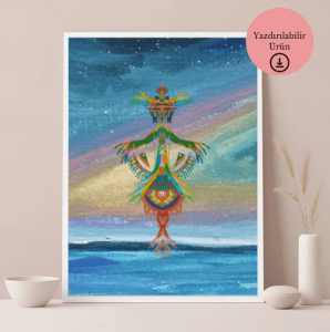 Ruhun Akışı A4 Yazdırılabilir (Dijital) Soyut Spiritüel Poster 1