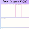 Rune Bağlama Çalışma Kağıdı – A4 Yazdırılabilir (Dijital)