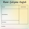 Rune Öğrenme Çalışma Kağıdı – A4 Yazdırılabilir (Dijital)