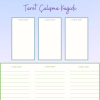 Soft 3 Kart Tarot Çalışma Kağıdı – A4 Yazdırılabilir (Dijital)