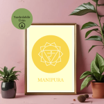 Solar Plexus Çakra - Manipura Poster - A4 Yazdırılabilir (Dijital) 3