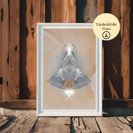 Sükunetin Sesi A4 Yazdırılabilir (Dijital) Soyut Spiritüel Poster 3