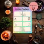 Tarot Kartları Temalı Haftalık A4 Yazdırılabilir (Dijital) Planlayıcı 3