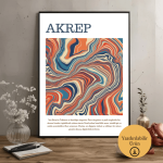 Akrep Burcu Tutku ve Kararlılık Temalı Poster - A4 Yazdırılabilir (Dijital)-3