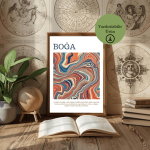 Boğa Burcu Kararlılık ve Güç Temalı Poster - A4 Yazdırılabilir (Dijital) 1