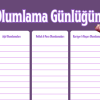 Cadı Temalı Olumlama Günlüğü – A4 Yazdırılabilir (Dijital) Günlük