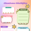 Renkli Olumlama Günlüğü – A4 Yazdırılabilir (Dijital) Günlük