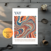 Yay Burcu Özgürlük ve Maceraperestlik Temalı Poster – A4 Yazdırılabilir (Dijital)
