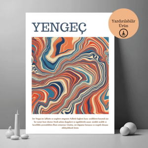 Yengeç Burcu Şefkat ve Sezgi Temalı Poster - A4 Yazdırılabilir (Dijital) 1