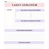 Dijital Tarot Günlüğü – A4 Yazdırılabilir Günlük