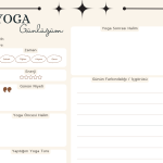 Dijital Yoga Günlüğü - A4 Yazdırılabilir Günlük 3