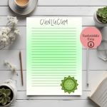 Kalp Çakra Temalı Günlük - A4 Yazdırılabilir Günlük (Dijital) 3