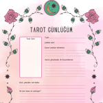 Mistik Göz Tasarımlı Tarot Günlüğü - A4 Yazdırılabilir (Dijital) Günlük 3