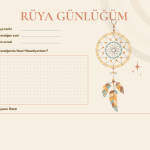 Dreamcatcher Temalı Rüya Günlüğü - A4 Yazdırılabilir Günlük (Dijital) 3
