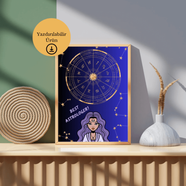 Best Astrologer Poster - A4 Yazdırılabilir Sayfa (Dijital) 3