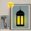 Tarot The Hermit (Ermiş) İlhamlı Poster – A4 Yazdırılabilir Sayfa (Dijital)